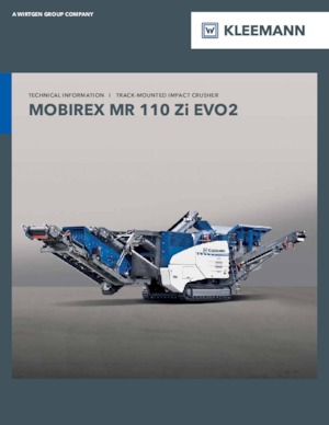 Çürük geri dönüşüm tesisleri Kleemann MR 110 Zi EVO2