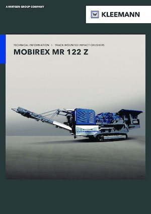 Rubble Recycling Plants Kleemann MR 122 Zi