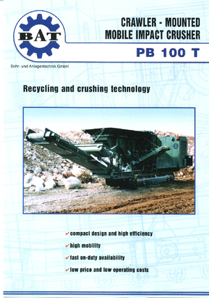 Rubble Recycling Plants BAT PB 100 T