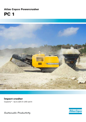 Rubble Recycling Plants Atlas Copco PC 1