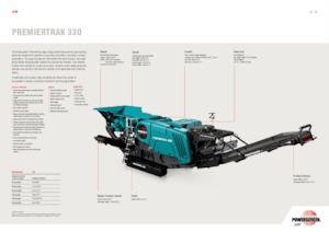 Çürük geri dönüşüm tesisleri Powerscreen Premiertrak 330