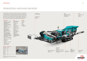 Rubble Recycling Plants Powerscreen PREMIERTRAK R400X 