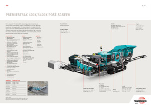 Rubble Recycling Plants Powerscreen PREMIERTRAK R400X