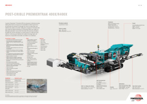 Rubble Recycling Plants Powerscreen PREMIERTRAK R400X 