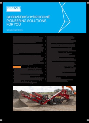 Rubble Recycling Plants Sandvik QH332 DDHS