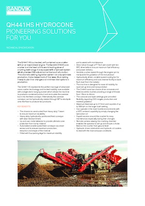 Rubble Recycling Plants Sandvik QH441 HS