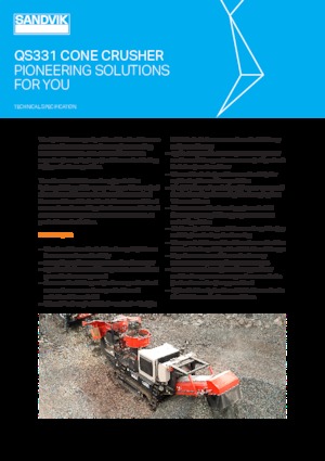 Çürük geri dönüşüm tesisleri Sandvik QS331 HS