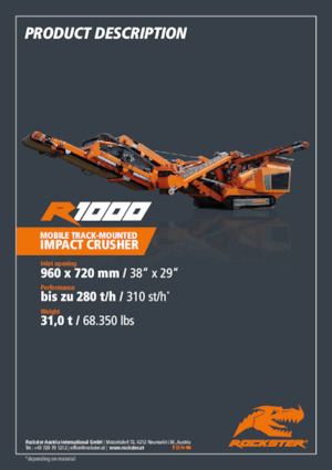 Rubble Recycling Plants Rockster R1000