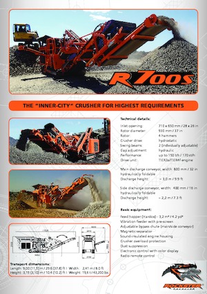 Rubble Recycling Plants Rockster R700S 