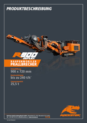 Rubble Recycling Plants Rockster R900D