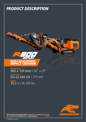 Rubble Recycling Plants Rockster R900D