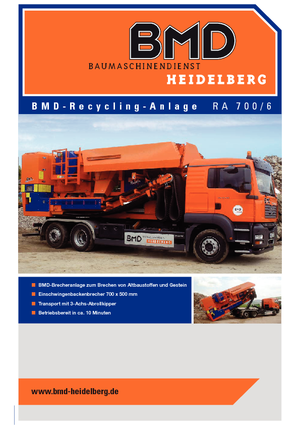 Çürük geri dönüşüm tesisleri BMD RA 700/6