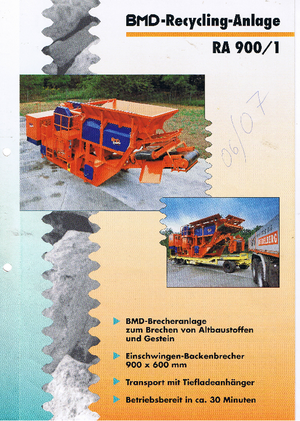Rubble Recycling Plants BMD RA 900/1