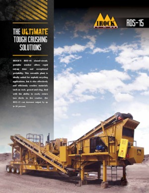Rubble Recycling Plants IROCK  RDS-15