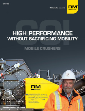 Çürük geri dönüşüm tesisleri Rubble Master RM 120X