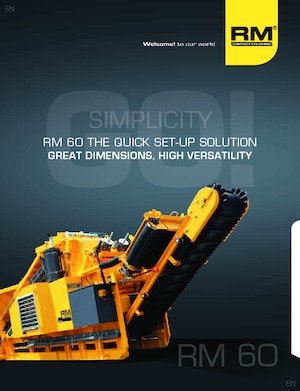 Rubble Recycling Plants Rubble Master RM 60