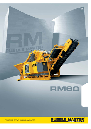 Çürük geri dönüşüm tesisleri Rubble Master RM 60