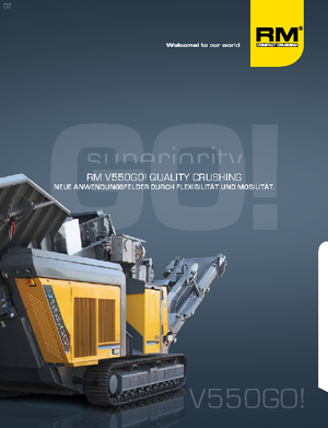 Rubble Recycling Plants Rubble Master RM V550GO!