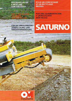 Rubble Recycling Plants OM Saturno