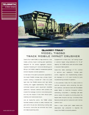 Çürük geri dönüşüm tesisleri Telsmith TI6060