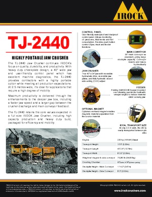 Rubble Recycling Plants IROCK  TJ-2440