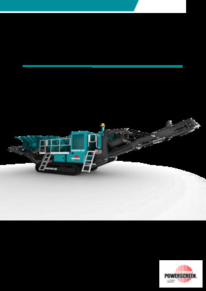 Çürük geri dönüşüm tesisleri Powerscreen Trakpactor 260