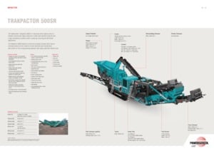 Rubble Recycling Plants Powerscreen Trakpactor 500SR