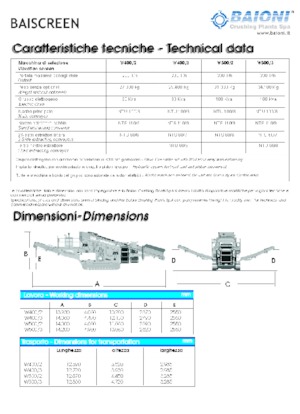 Çürük geri dönüşüm tesisleri Baioni W400/2