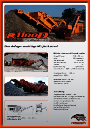 Rubble Recycling Plants Rockster R 1100 D