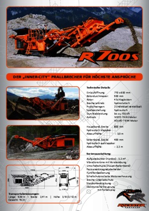 Rubble Recycling Plants Rockster R700S 