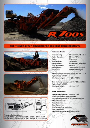 Rubble Recycling Plants Rockster R700S 