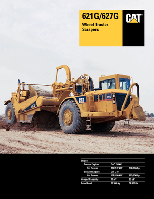 Scrapers Caterpillar 621G Auger