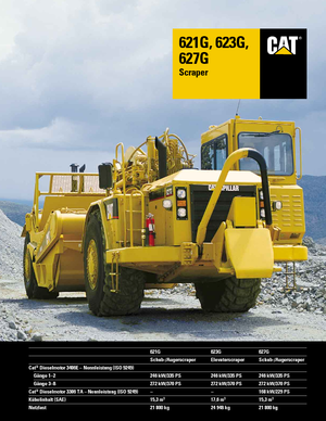 Scrapers Caterpillar 627G Auger
