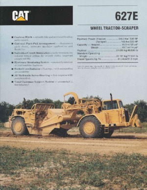 Scrapers Caterpillar 627E
