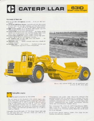 Scrapers Caterpillar 631D
