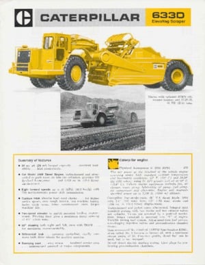 Scrapers Caterpillar 633D