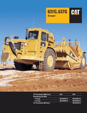 Scrapers Caterpillar 637G Auger