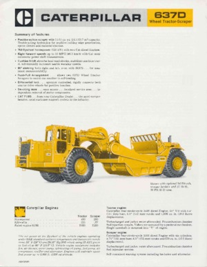Scrapers Caterpillar 637D