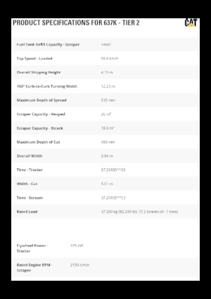 Kazıyıcı Caterpillar 637K