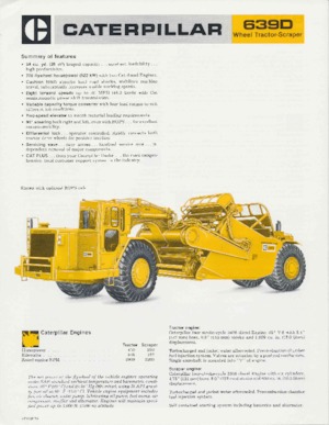 Scrapers Caterpillar 639D