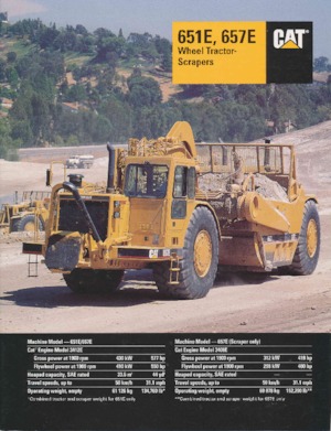 Scrapers Caterpillar 657E