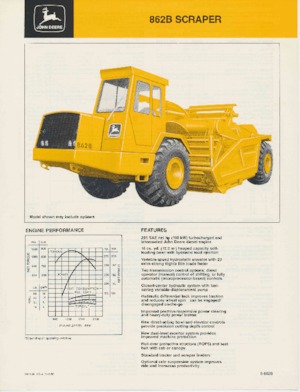 Scrapers John Deere Construction 862B
