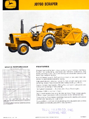 Scrapers John Deere Construction JD760