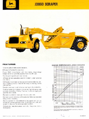 Scrapers John Deere Construction JD860