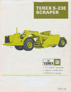 Scrapers Terex S-23E