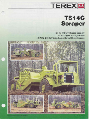 Scrapers Terex TS14C