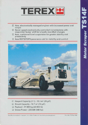 Scrapers Terex TS14F