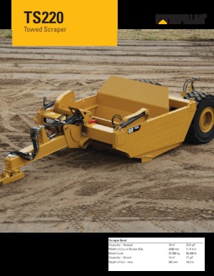 Scrapers Caterpillar TS220