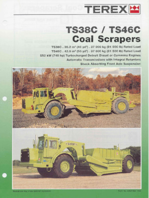 Scrapers Terex TS38C