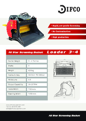 Screening buckets Difco LD 3-4